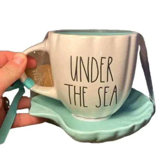 Rae Dunn Disney Ariel mug with shell base - Picture 2 of 6